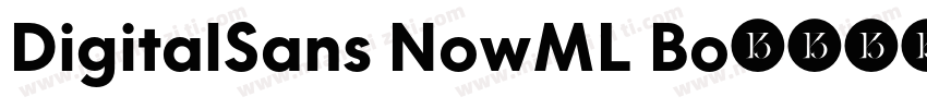 DigitalSans NowML Bo字体转换